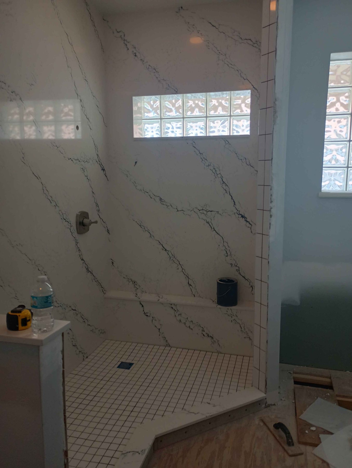 Granite slab shower, Caldwell